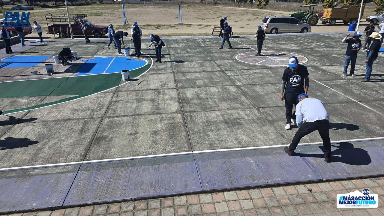 El PAN en las calles recupera espacios públicos en Cuapiaxtla